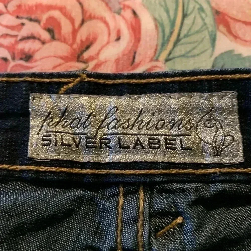 Phat Fashion Dark Blue Womens Jeans Silver Label Size 9 Juniors